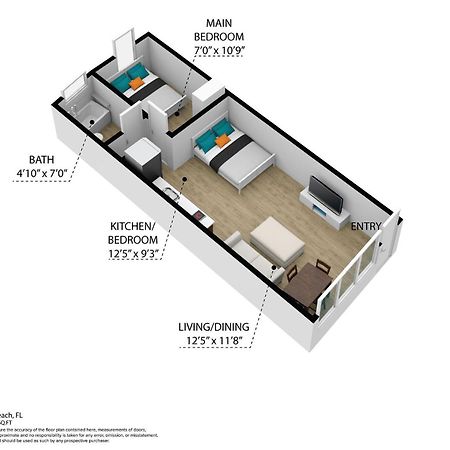 Beachy 1 B/R, W/2 Queen Beds, On Ocean Drive Beach Miami Beach Exterior foto